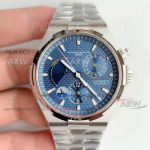 Perfect Replica Vacheron Constantin Geneve Blue Dial Stainless Steel Watch